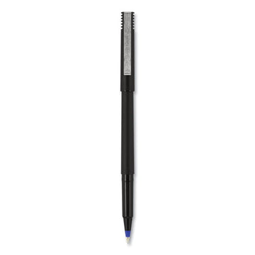 uni-ball® Roller Ball Pen, Stick, Micro 0.5 Mm, Blue Ink, Black Matte Barrel, Dozen freeshipping - TVN Wholesale